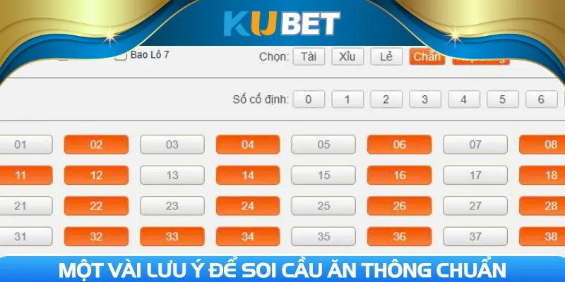 Một vài lưu ý để soi cầu ăn thông chuẩn